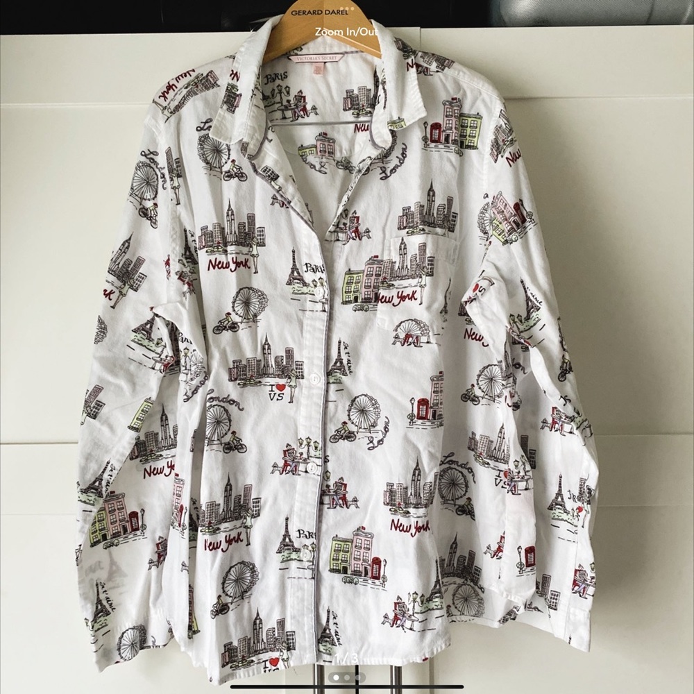 Victoria’s Secret flannel pajama top